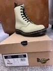 Dr Martens- 1460 Toile Cream Patent Size 6.5 /40