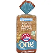 Tip Top The One Wholemeal Bread Sandwich Slice Loaf Bakery 700g