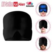 Black Migraine Relief Hat Cold Therapy Headache Pain Relief Reusable Ice Pack