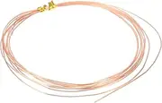 uxcell 99.9% Pure Copper Wire for Jewelry Making, 21 Gauge (0.7mm) Copper Craft Wire 9.8 Feet Beading Jewelry Making Supplies for Crafting Wreath Electroculture Gardening
