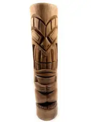 Happiness Outdoor Tiki Totem 40" - Smiley Tiki Natural Finish | #lbj3046100