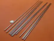 304 Stainless Steel Round Rod Bar, 1/8" Dia (.125") x 24" Length, 12 Units