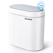 Bathroom Trash Can 1.8 Gallon Automatic Garbage Can Lid Bathroom Bedroom Kitchen