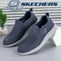 在飛比找蝦皮購物優惠-男士新款牛仔帆布鞋*skechers_go-walk 戶外耐