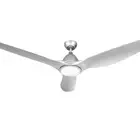 Devanti 64 Inch Ceiling Fan DC Motor with Light & Remote - Silver New AU Stock