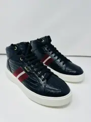 Bally Men’s Myles High Top Black Sneaker 8 US