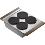 Julien 225215 SmartStation Serving Bins with Bowls Walnut Dishwasher Safe NEW