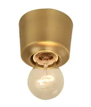 D.I.Y. Batten Fix Ceiling Light Covers Antique Brass