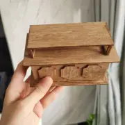 Cake Display Cabinet 1:12 Scale Dollhouse Miniatures Furniture Unfinished Plain
