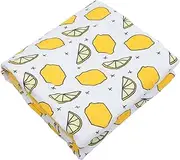 ANDRESLAD Cotton Towel Soft Absorbent Bath Towel Blanket Multifunctional Design for Home Beach Travel Quick Drying Comfortable Durable Lemon Print