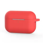 4Pcs For Apple AirPods Pro Wireless Earphone Silicone Protective Case(Carmine)