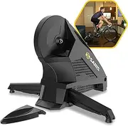 Saris Cutting-Edge H3 Plus Smart Indoor Bike Trainer, Quietest Ever at 59 dB, Compatible with 12-Speed Drivetrains, Includes Virtual Training App Subscription