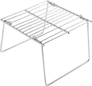 Gatuida Mini BBQ Tools Stainless Steel Folding Grill Large Capacity Outdoor Barbecue Accessories for Outdoor Activities