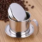 New Stainless Steel Cup Vietnamese Coffee Drip Filter Maker Phin Infuser New