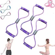 Saludea Resistance Band, Figure 8 Resistance Band with Handles, Stretch Fitness Strap for Full-Body Workouts, for Exercise Muscle Training Tubing