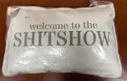 Rustic Marlin Mashpee Cape Cod Pillow.”Welcome To The Sh*t Show” NEW!!
