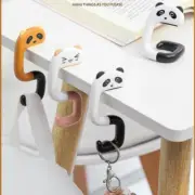 Travel Portable Plastic Bag Cute Animal Hook For Hanging Decorative Table Purse