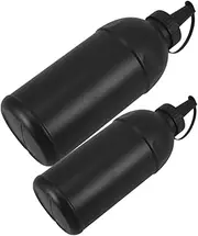FELTECHELECTR Reusable Small Bottles for Toy Beads 2pcs Bead Storage Containers Caps 400ml 800ml Travel Bottles