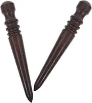 HAPINARY 2Pcs Leather Burnishing Tool Durable Polishing Edge Burnisher with Ergonomic Design for Easy Handling and Performance Leather Crafting