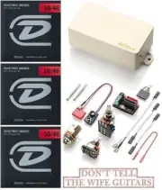 EMG 81TWX IVORY DUAL MODE HUMBUCKER / SINGLE COIL GUITAR PICKUP ( 3 STRING SETS)