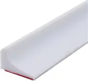 2m Shower Threshold Water Barrier, Wet Room Bathroom Kitchen Floor Water Dam, Shower Tray Sealing Strip White