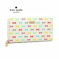 在飛比找Yahoo!奇摩拍賣優惠-KATE SPADE ►( 彩色×金屬淡金色 ) 蝴蝶結 拉