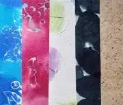 Mulberry paper petal leaves flowers fiber eco-friendly natural 5x A4 purpurea