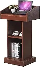 Lectern Podium Stand, Lightweight Lecterns Wood Conference Table Podiums with Open Storage Teacher Podiums Standing Lectern Simple Podium Stand,