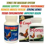 VITAMIN D& B WITH COLLAGEN BOOSTER FOR ROOSTER CHICKEN 2PACK VALUE GALLO FINO