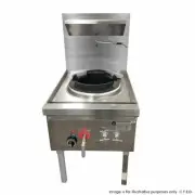 Waterless Single Wok Gas Stainless Steel Gasmax 600x890x1260mm NG or LPG