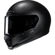 V10 Flat Black Semi Flat Black Full Face Helmet