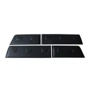 TRADIESCHOICE Side Door Body Moulding Cladding Trim for Isuzu D-Max 2011-2019 - Matte Black Finish