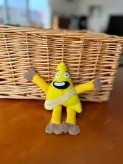 Badgey Plushie Flip him over , Happy then Angry