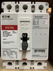 Eaton HFD3150 Circuit Breaker 150A 3P 600VAC HFD