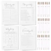 Baby Shower Games Bundle - 5 Baby Shower Games for 30 Guests, 30 Baby Shower B10