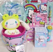 NEW CINNAMOROLL EASTER TOY GIFT BASKET PLUSH FROG DOLL TOYS HEAD PHONES CANDY