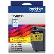 Brother Lc402xly High Yield Yellow Ink Cartridge For Inkjet Printers 1500 Pages