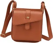 [kowaku] Leather Shoulder Bag Trendy Satchel Messenger Bag for Travel Outdoor Vacation