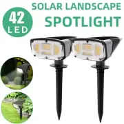 42 LED Solar Spot Lights Garden Outdoor Pathway Lawn Fence Lamp Spotlight Light