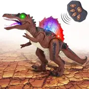 Remote Control Dinosaur Spinosaurus Toy, 20-inch Large Walking Robot Action F...