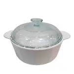 金卡價558 二手 CORNINGWARE 純白2.25L 圓型康寧鍋 370100003356 04