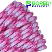 Breast Cancer Awareness - 50 FT - 550 Paracord Rope 7 strand Parachute Cord