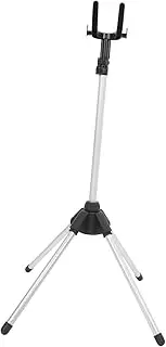 ULDIGI Portable Foldable Garment Steamer Rack Adjustable Height Clothes Hanger for Ironing Lightweight Design for Travel and Home Use Modern Aesthetic Black