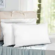 Giselle Bedding Goose down Feather Pillow Set of 2 Bed Neck Pillows for Sleep...