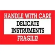 1000 - #DL1460 3x5" Delicate Instruments Handle with Care Fragile Label