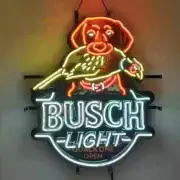 Hunting Dog Pheasant 24"x20" Neon Sign Lamp Light With HD Vivid Printing Wall AL