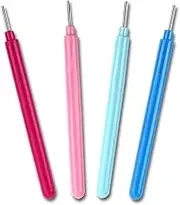 Floranea 4 Pcs Paper Quilling Tools Slotted Kit Rolling Curling Quilling Needle Pen Rose Blue for Art Craft DIY Paper Cardmaking Project (4 pcs)