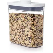 Oxo Good Grips Pop 2.0 Slim Rectangle Short Kitchen/Pantry Container w/Lid Clear