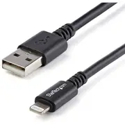 StarTech.com 3m (10ft) Long Black Apple 8-pin Lightning Connector to USB Cable for iPhone / iPod / iPad - First End: USB - Second End: 8-pin -
