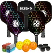 Bltend Pickleball Paddles Set of 4 -USAPA Approved- Fiberglass Pickle Ball Pa...